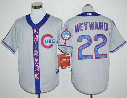 Cubs #22 Jason Heyward Grey Cooperstown Stitched MLB Jersey